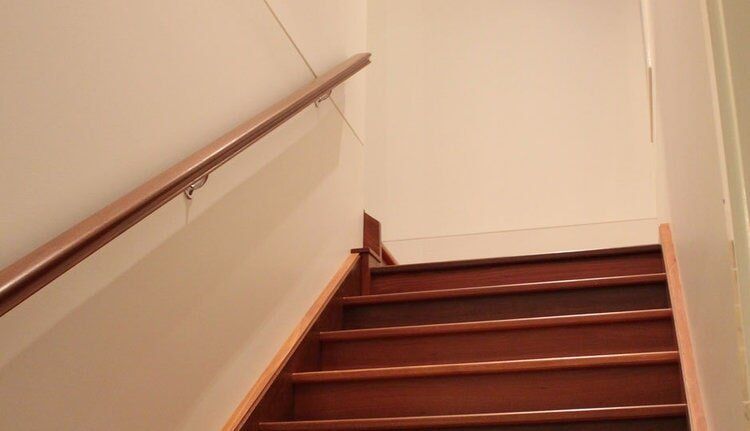 Wooden Stairs & Hand Rail — Craig Allman Construction Pty Ltd In Fernhill, NSW