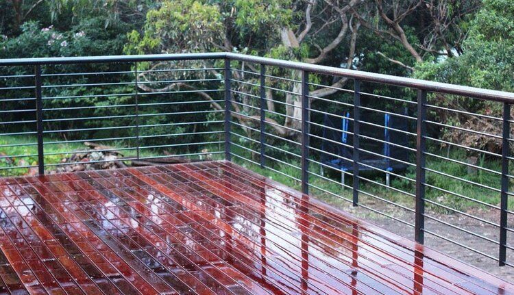 Deck with Railing — Craig Allman Construction Pty Ltd In Fernhill, NSW