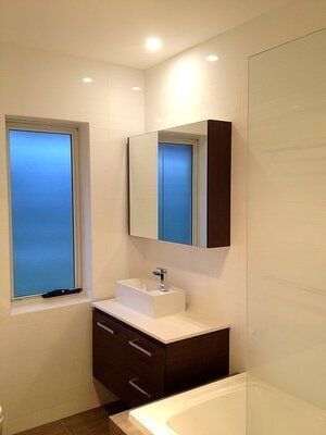 Modern White Bathroom — Craig Allman Construction Pty Ltd In Fernhill, NSW