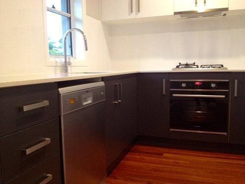 White and Wood Kitchen Design — Craig Allman Construction Pty Ltd In Fernhill, NSW