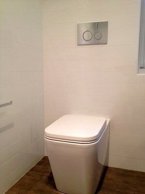 Modern White Toilet — Craig Allman Construction Pty Ltd In Fernhill, NSW