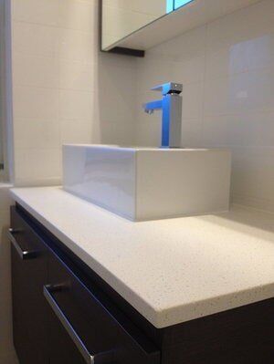 Modern Bathroom Vanity — Craig Allman Construction Pty Ltd In Fernhill, NSW