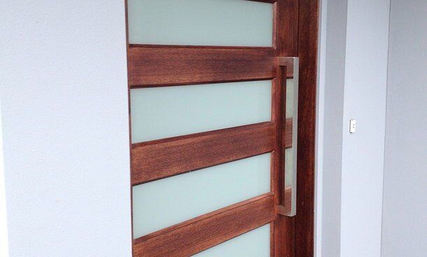 Wooden Door — Craig Allman Construction Pty Ltd In Fernhill, NSW