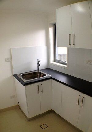 Black And White Laundry — Craig Allman Construction Pty Ltd In Fernhill, NSW