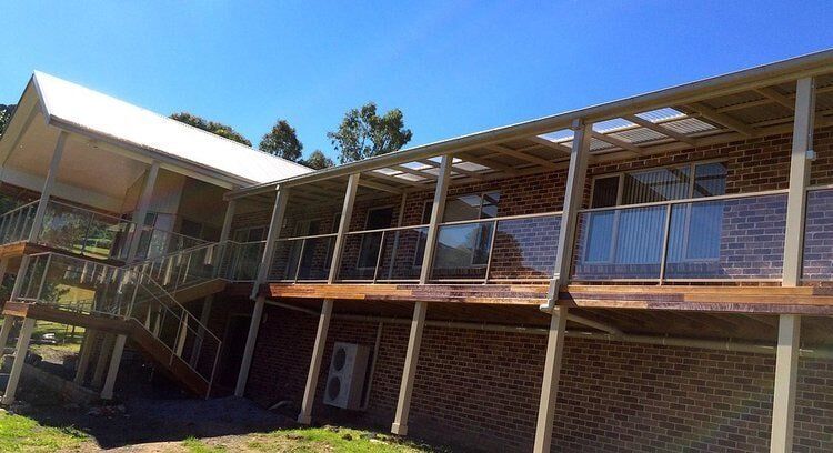 Balcony with Glass Railings — Craig Allman Construction Pty Ltd In Fernhill, NSW