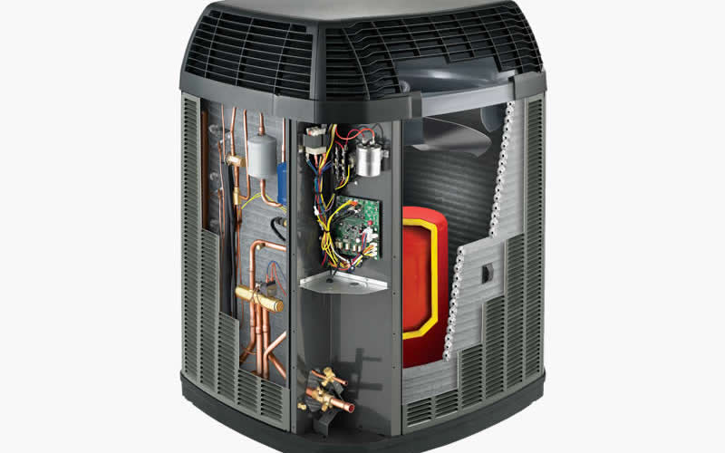 Inside Trane Heat Pump — Jacksonville, FL — Willman Air Inside Trane Heat Pump — Jacksonville, FL — Willman Air