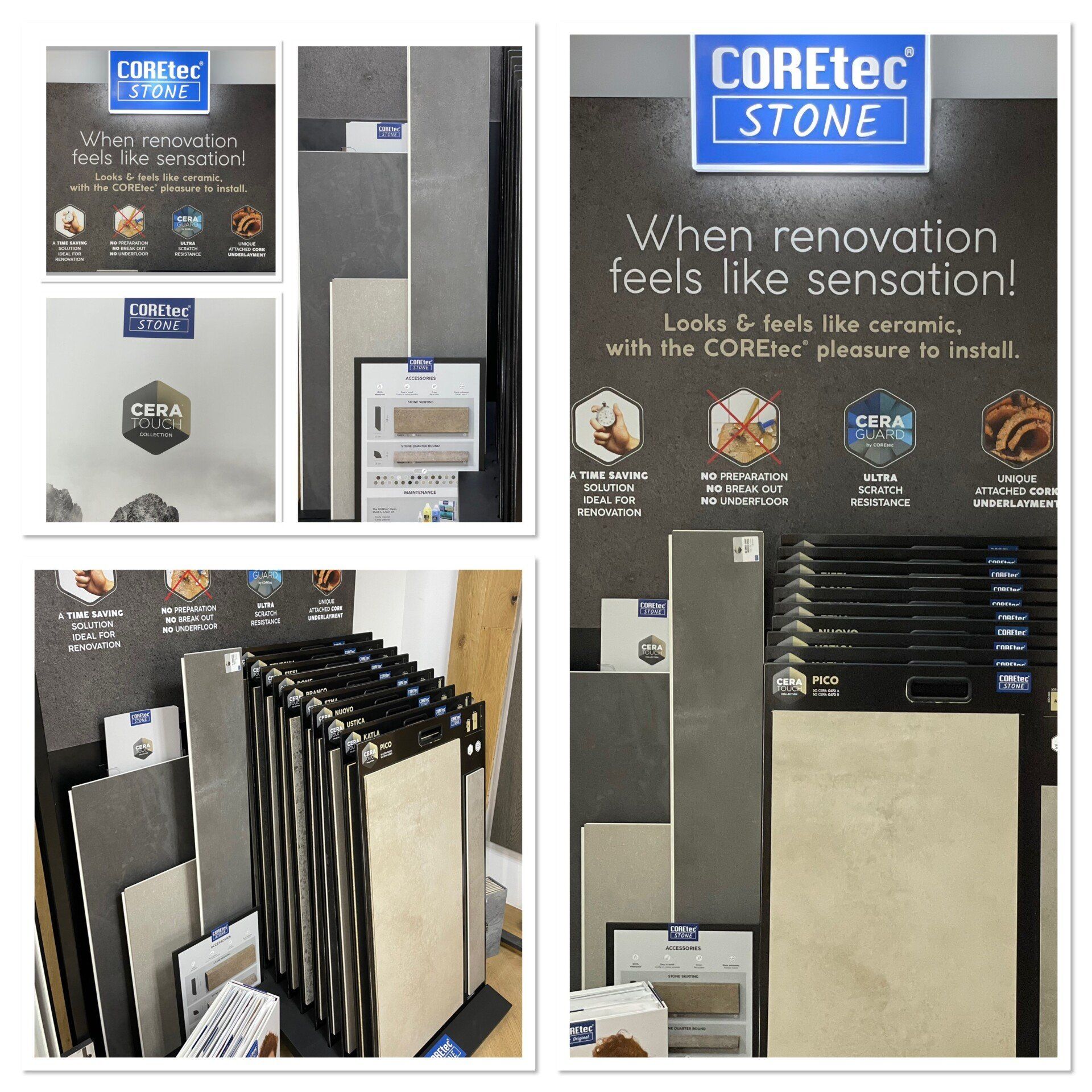 COREtec Tiles on display 1