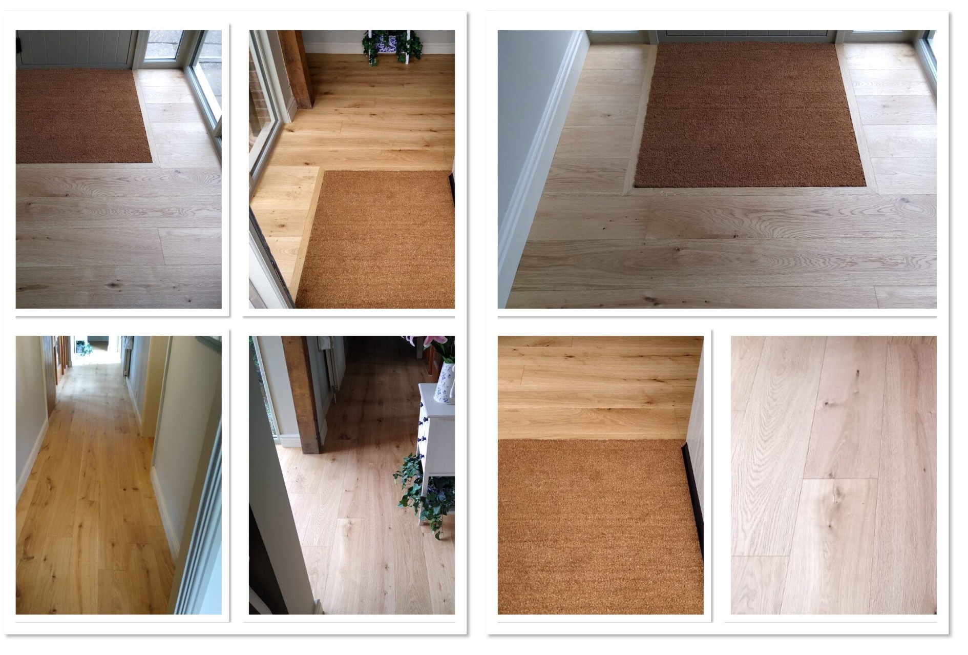 oak flooring with a matwell