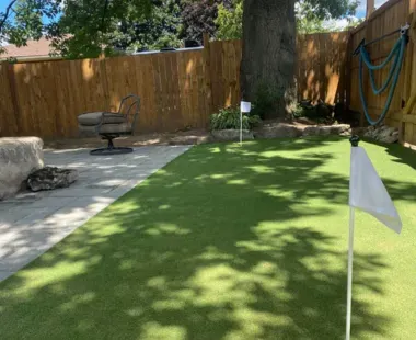 Artificial Turf Installation & Putting Green by MowGoSnowGo, Landscaping/hardscaping in Guelph 