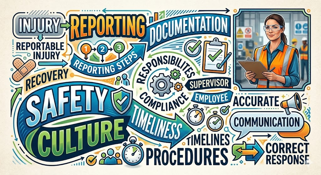 Worker injuries and appropriate reporting.