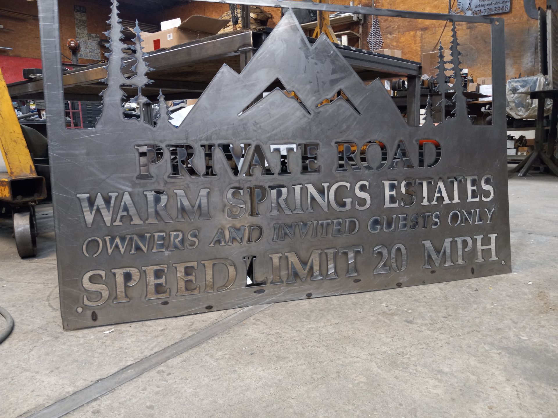 Metal sign: