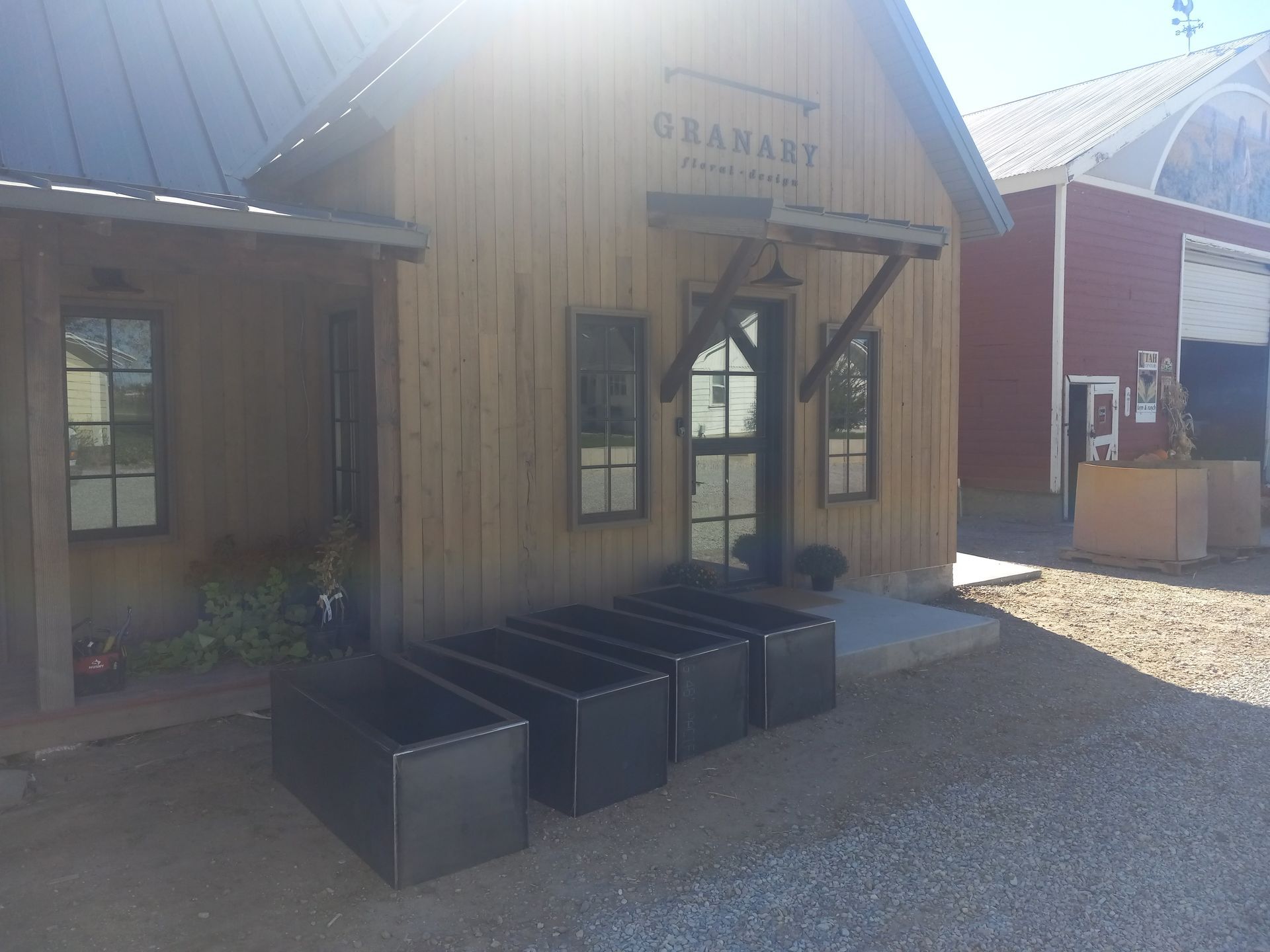 Wooden building with