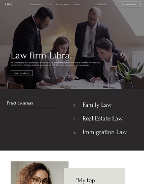 Website Template Vorschau