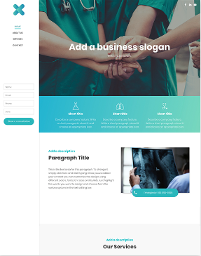 Website Template Vorschau