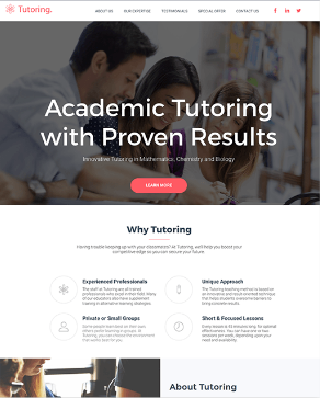 Website Template Vorschau