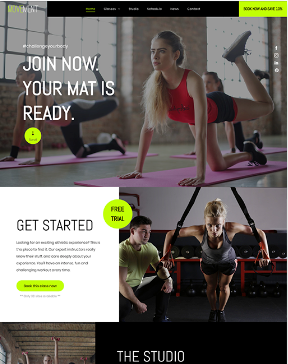 Website Template Vorschau
