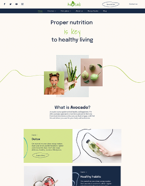 Website Template Vorschau