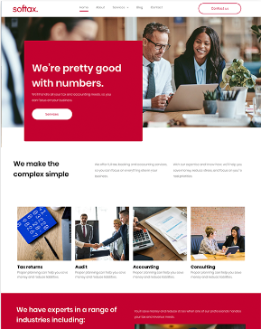 Website Template Vorschau