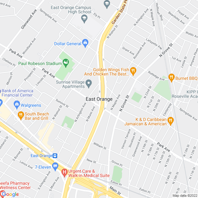 Map of business location