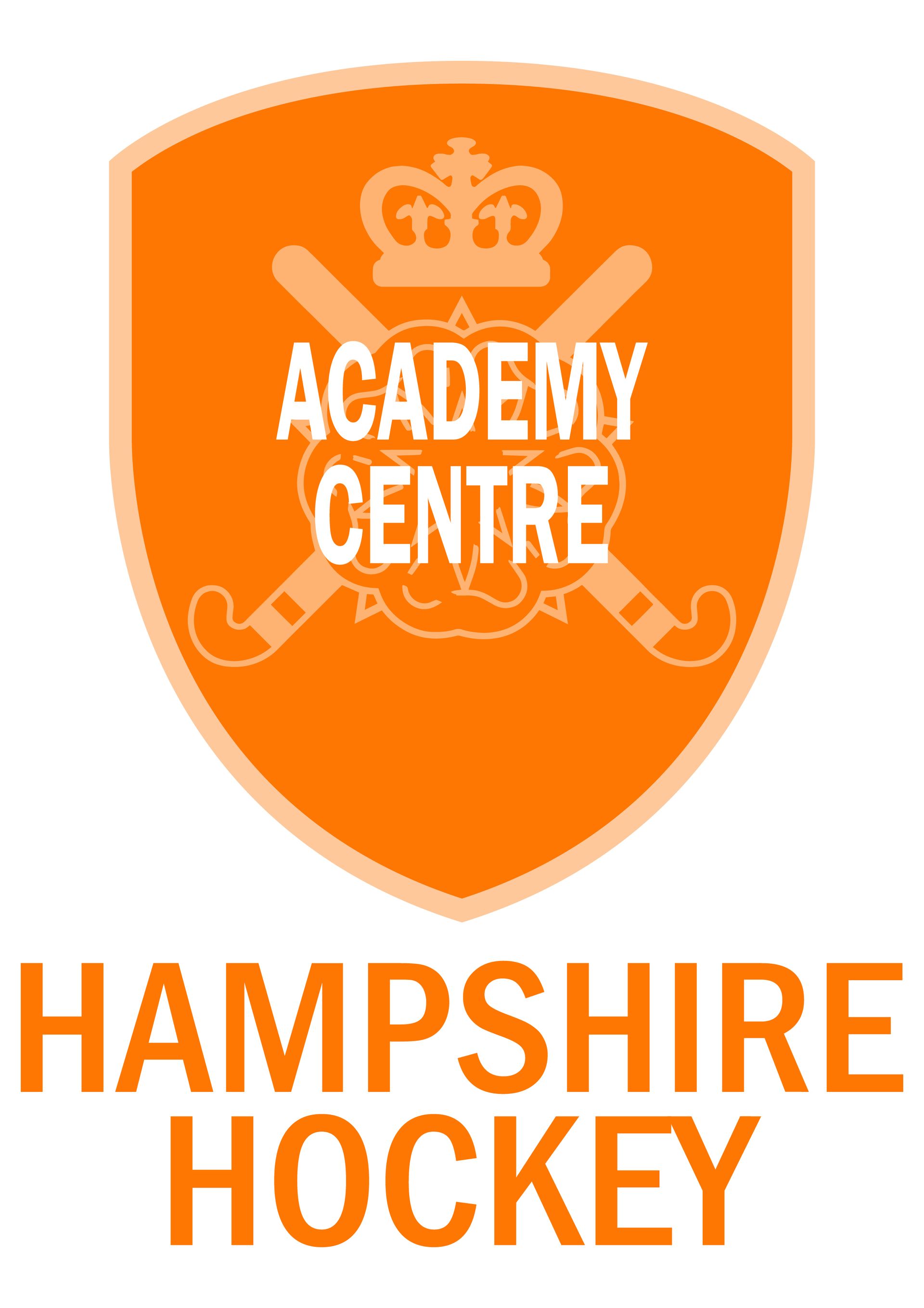 The logo for the hampshire hockey academy centre