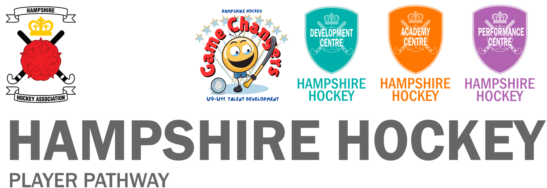 The logo for hampshire hockey schools and youth player pathway