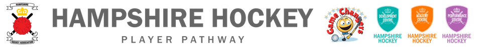 The logo for the hampshire hockey player pathway