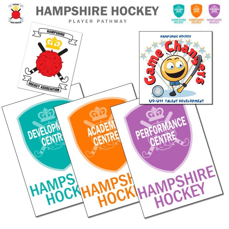 A hampshire hockey player pathway is displayed on a white background