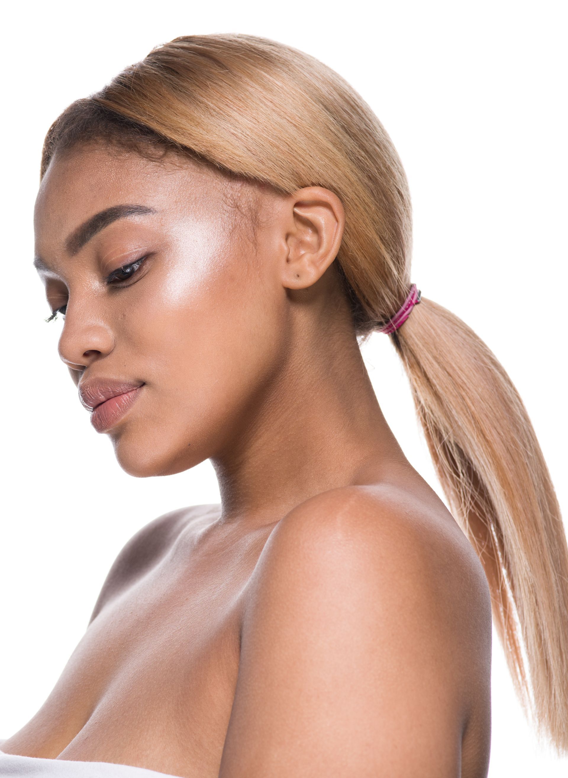 woman with clear skin