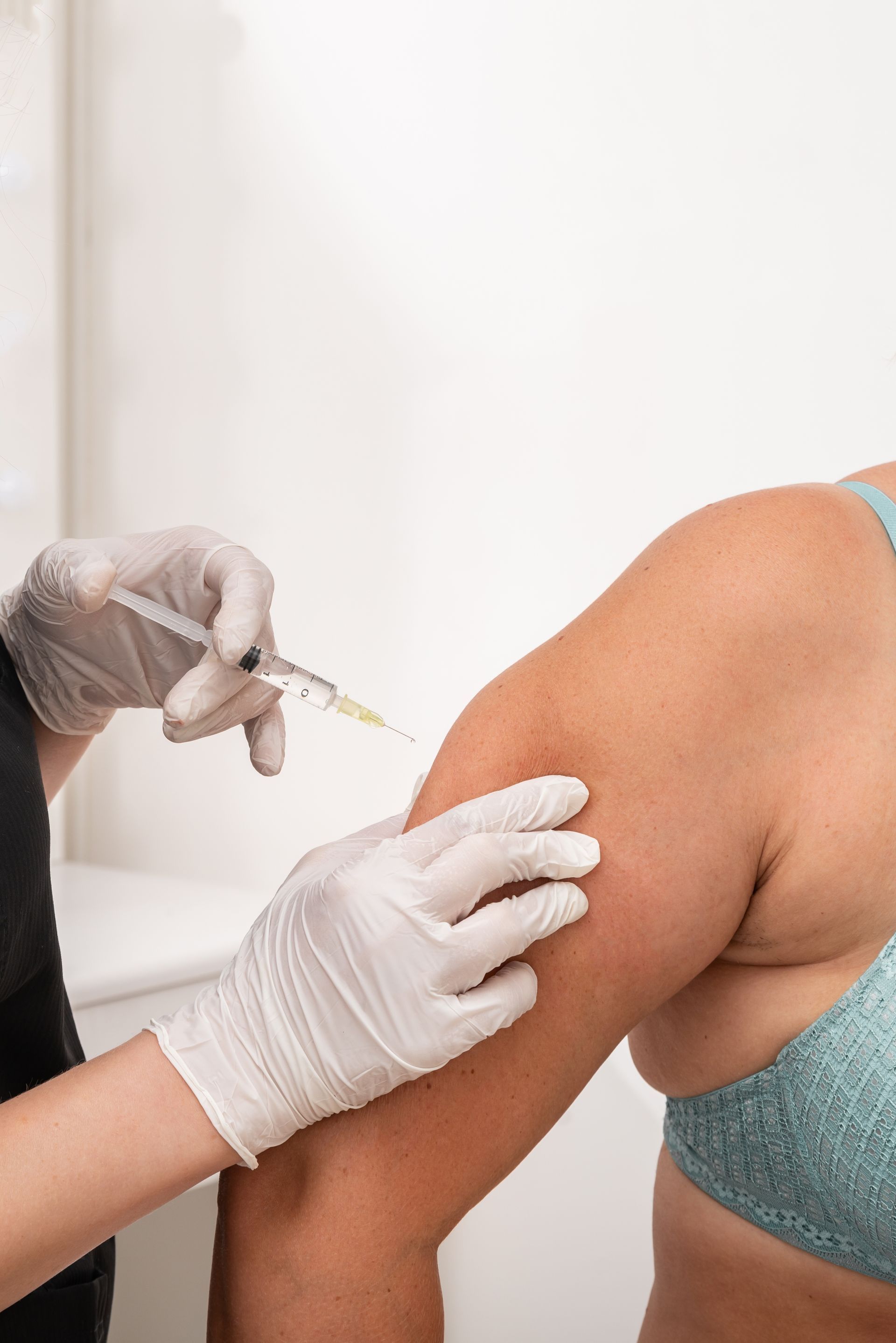 woman getting injection