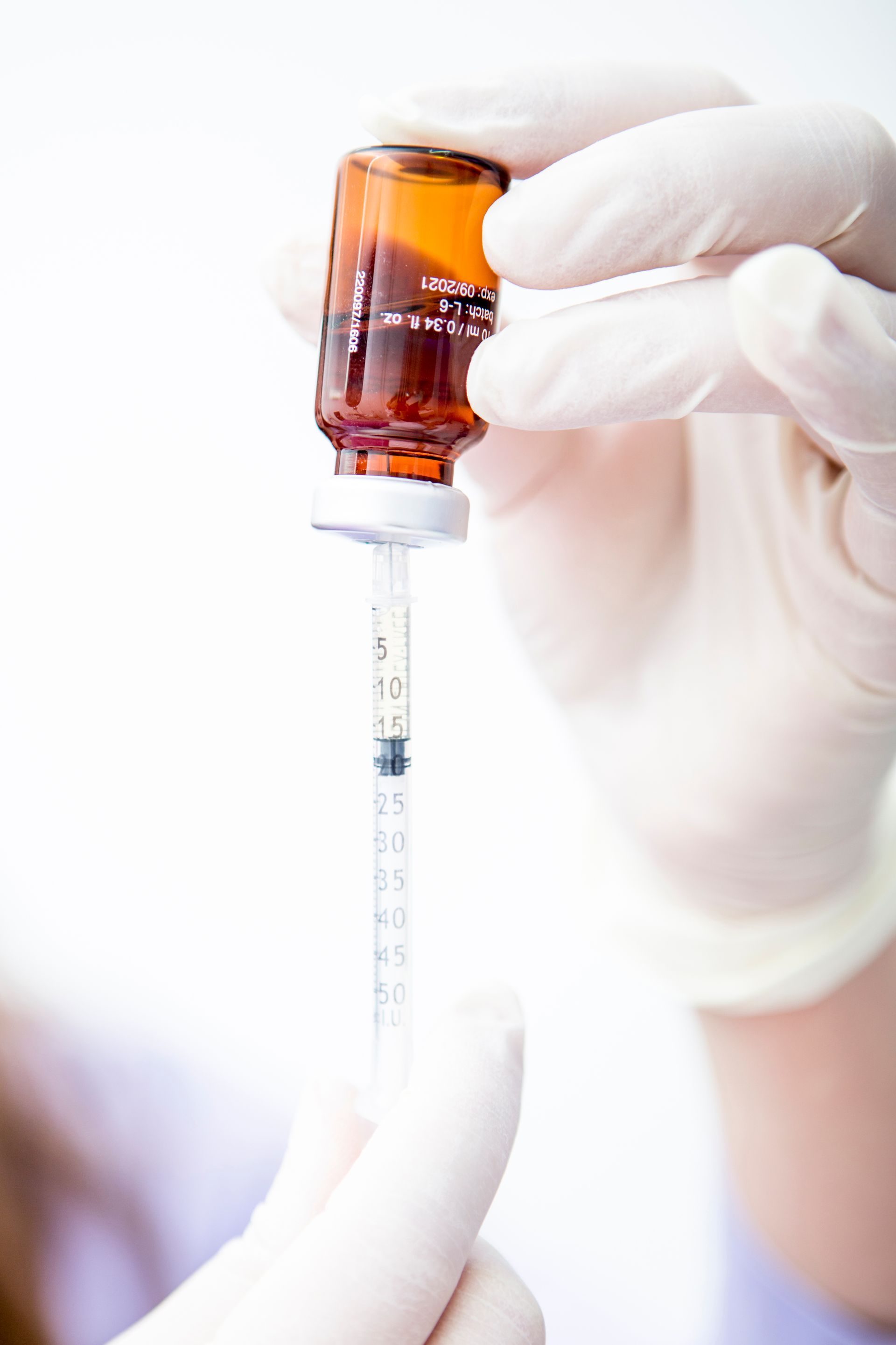 injection being prepared