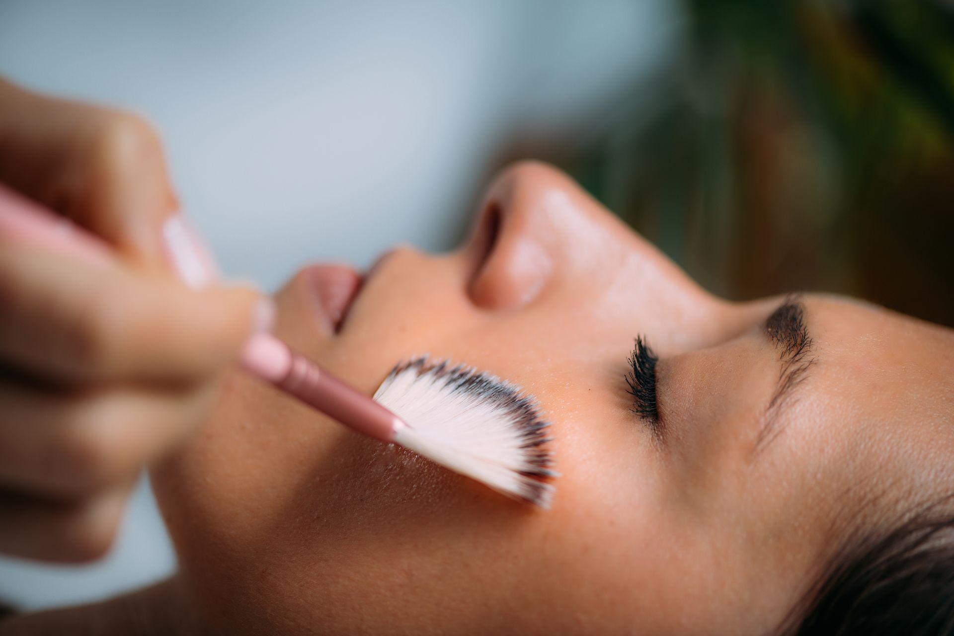 woman getting chemical peel