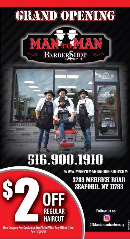 Man to Man Barbershop Postcard