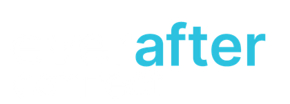 Blue logo with a wing design, next to the word