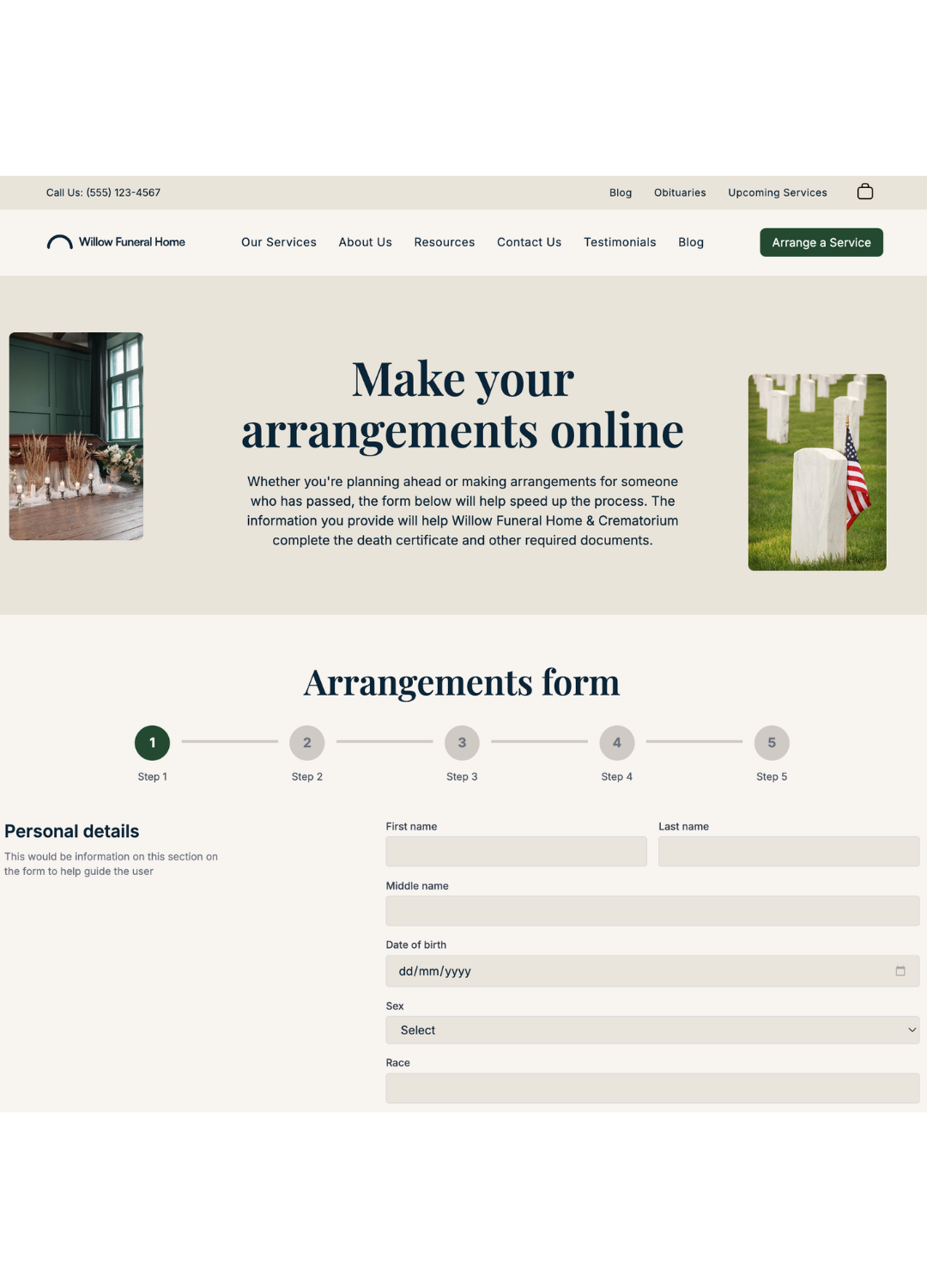 Two website forms for gathering contact information.