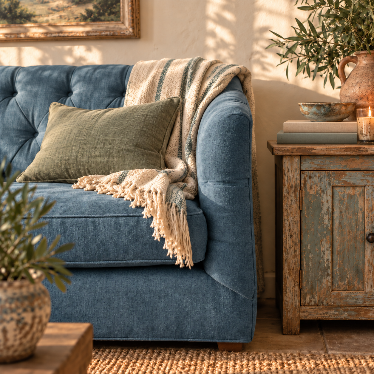 cloth on a sofa