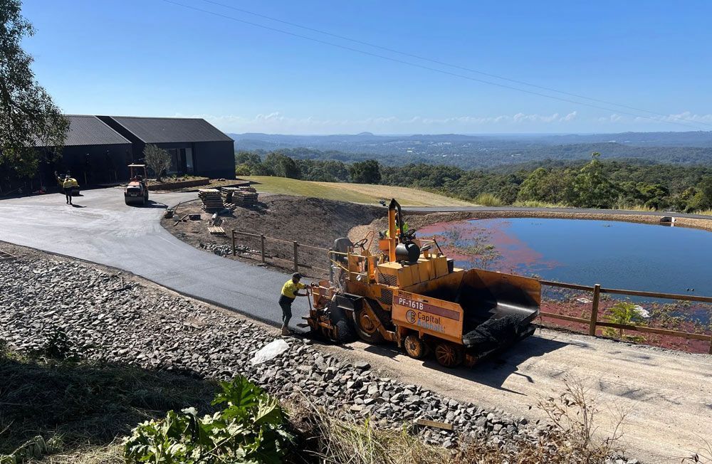 Under-construction Asphalt Driveway In Caboolture