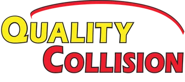 Quality Collision logo with yellow &ldquo;Quality&rdquo; and red &ldquo;Collision&rdquo; under a red swoosh