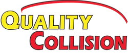 Quality Collision logo with yellow “Quality” and red “Collision” under a red swoosh