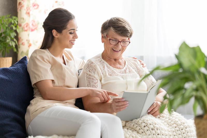 patient with caregiver