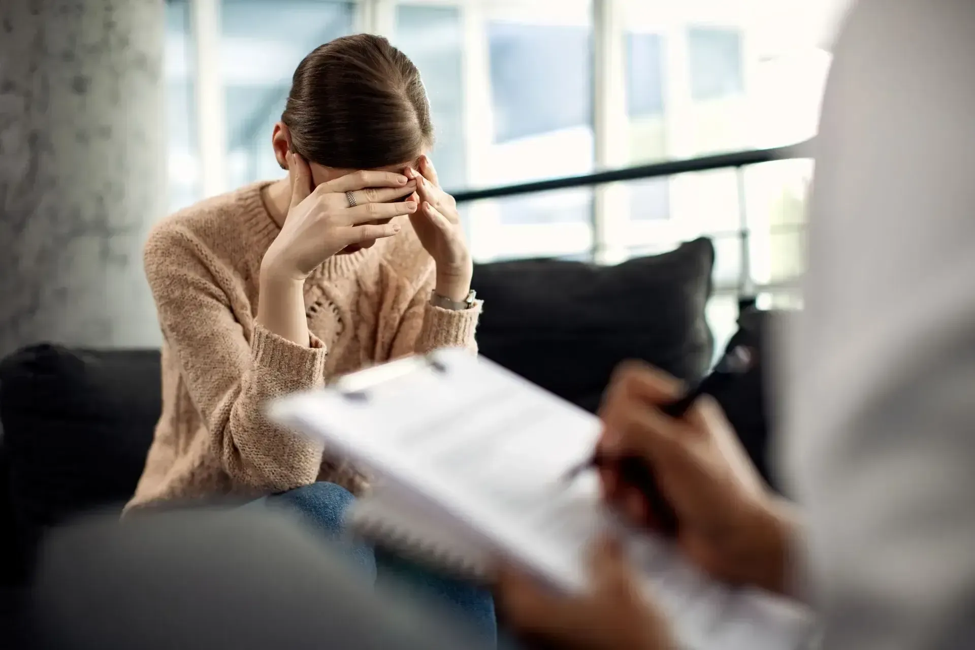 Deppressed Woman Having Psycopath