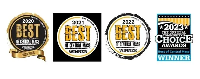 A collage of three logos for the best choice awards.
