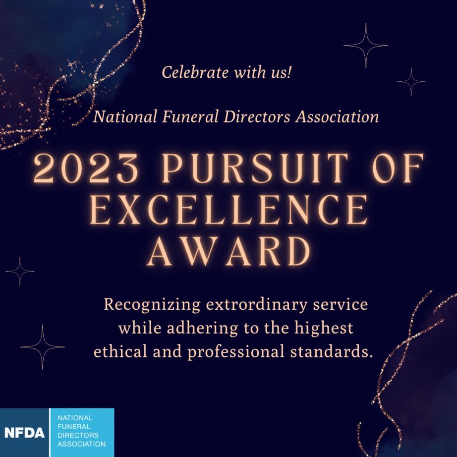 A poster for the 2023 pursuit of excellence award