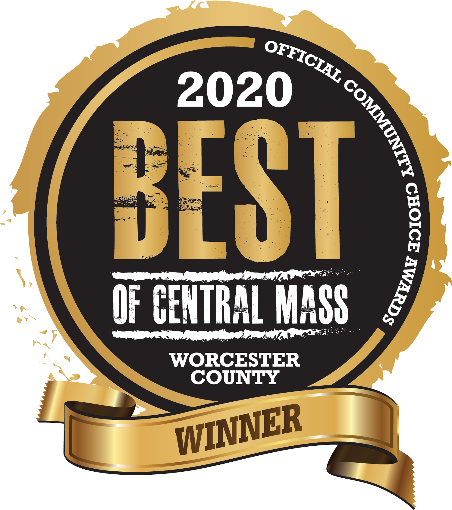 The logo for the 2020 best of central mass worcester county