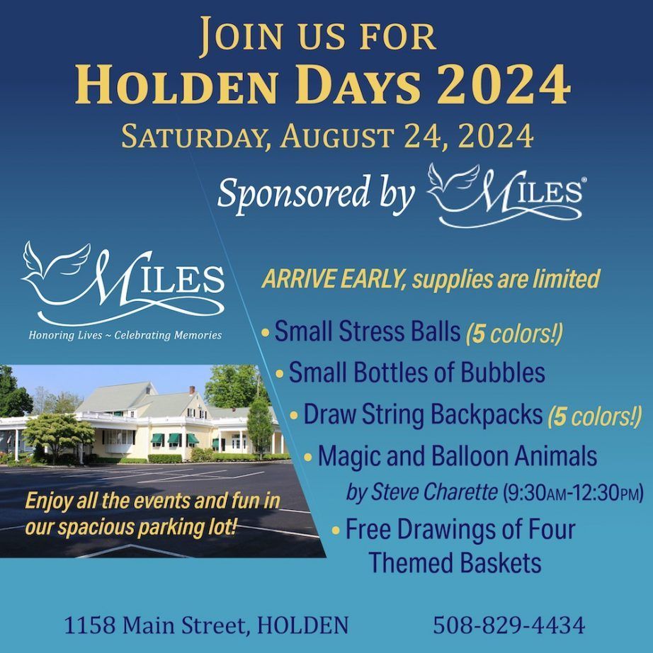 An advertisement for holden days 2024 sponsored by miles