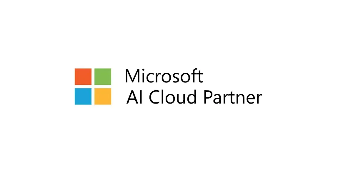 Microsoft AI Cloud Partner logo with four-color square icon and text