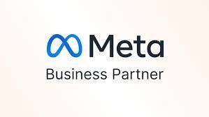 Meta Business Partner logo with blue infinity symbol and black text.