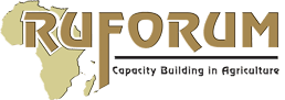A logo for ru forum capacity building in agriculture