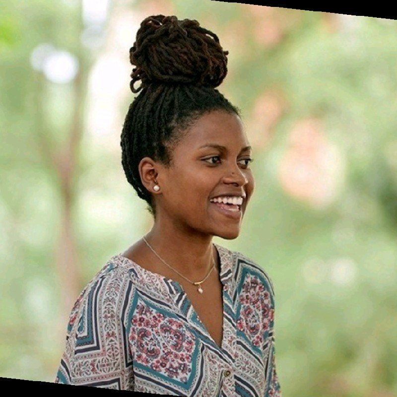 Precious is smiling