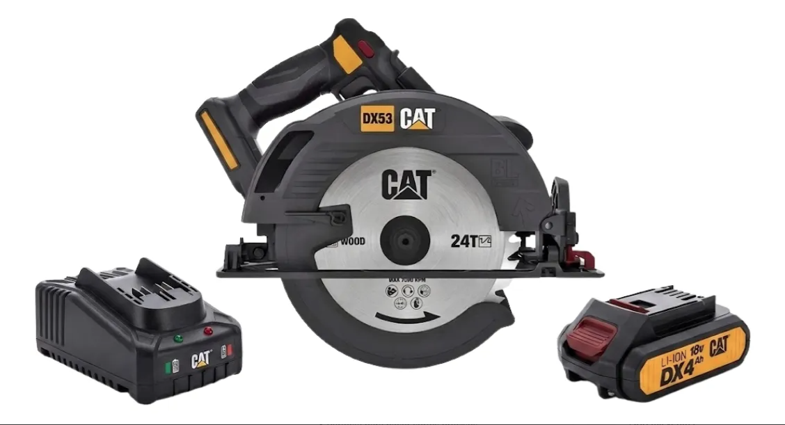 Sierra Circular Inalambrica Cat 18v + Batería 2 Ah Cargador