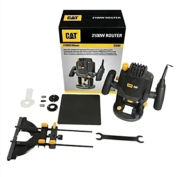 Fresadora Router Cat Caterpilar DX89 2100W Madera Velocidad Variable